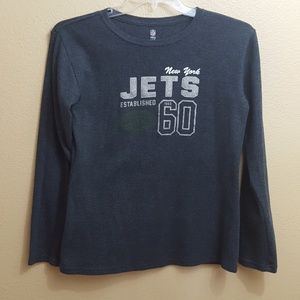 5/$15 New York Jets gray long sleeve thermal XL